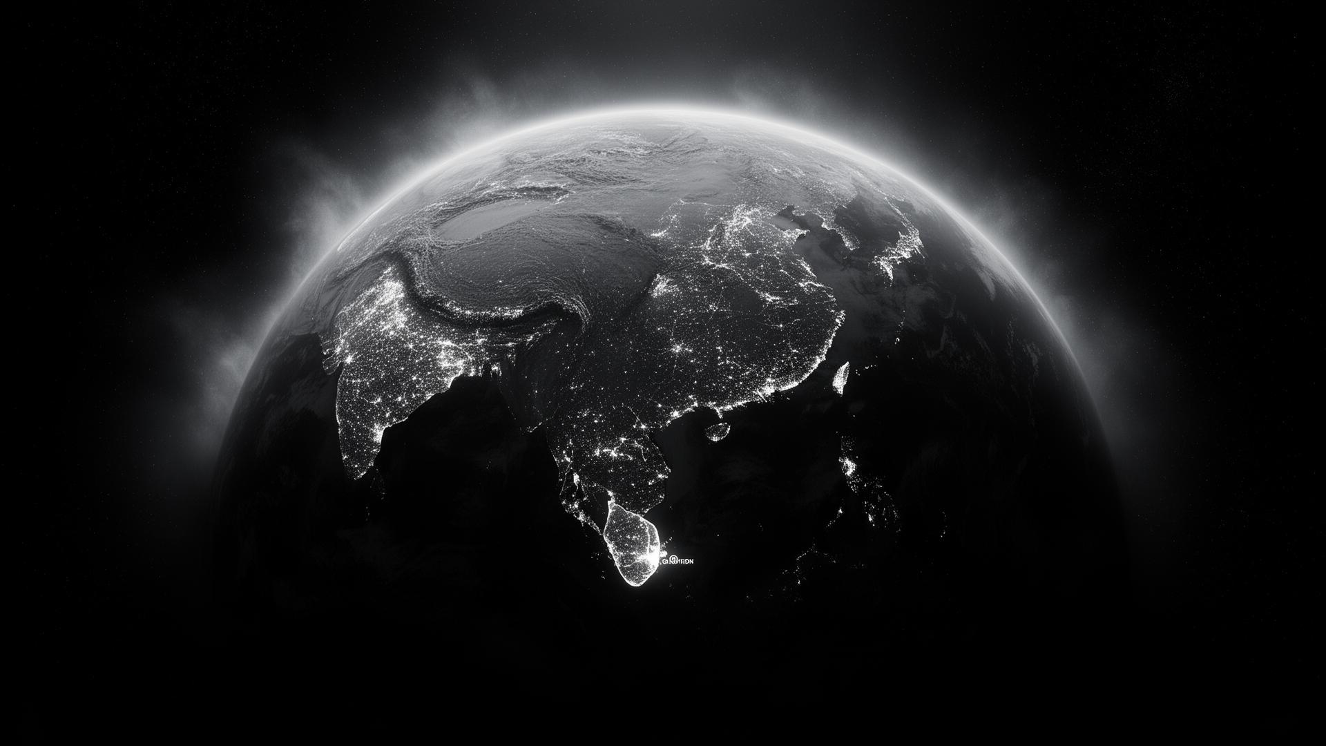 Globe showing Colombo, Sri Lanka